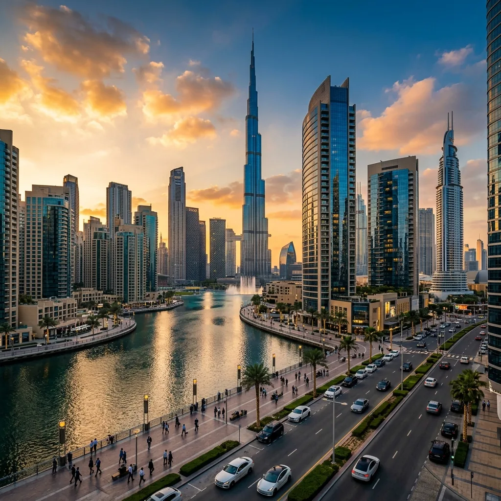 Dubai skyline business district